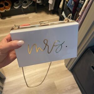 Acrylic “Mrs.” Purse for Bride